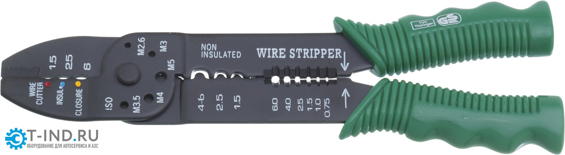 Клещи для зачистки и обжимки проводов Hans 1932-09, 225 мм купить в ...